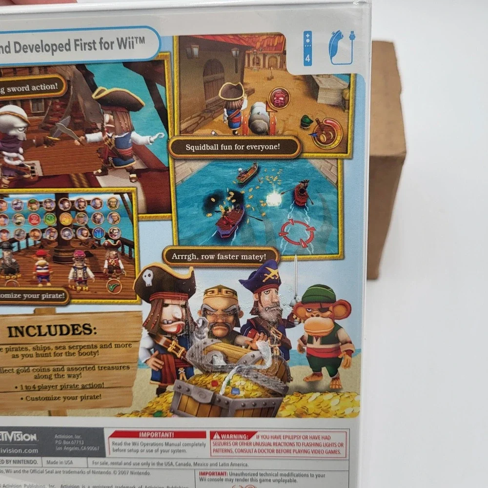 Nintendo Wii Kids Games Crazy Golf, Big Beach Sports, Pirates Blackbeard's Booty